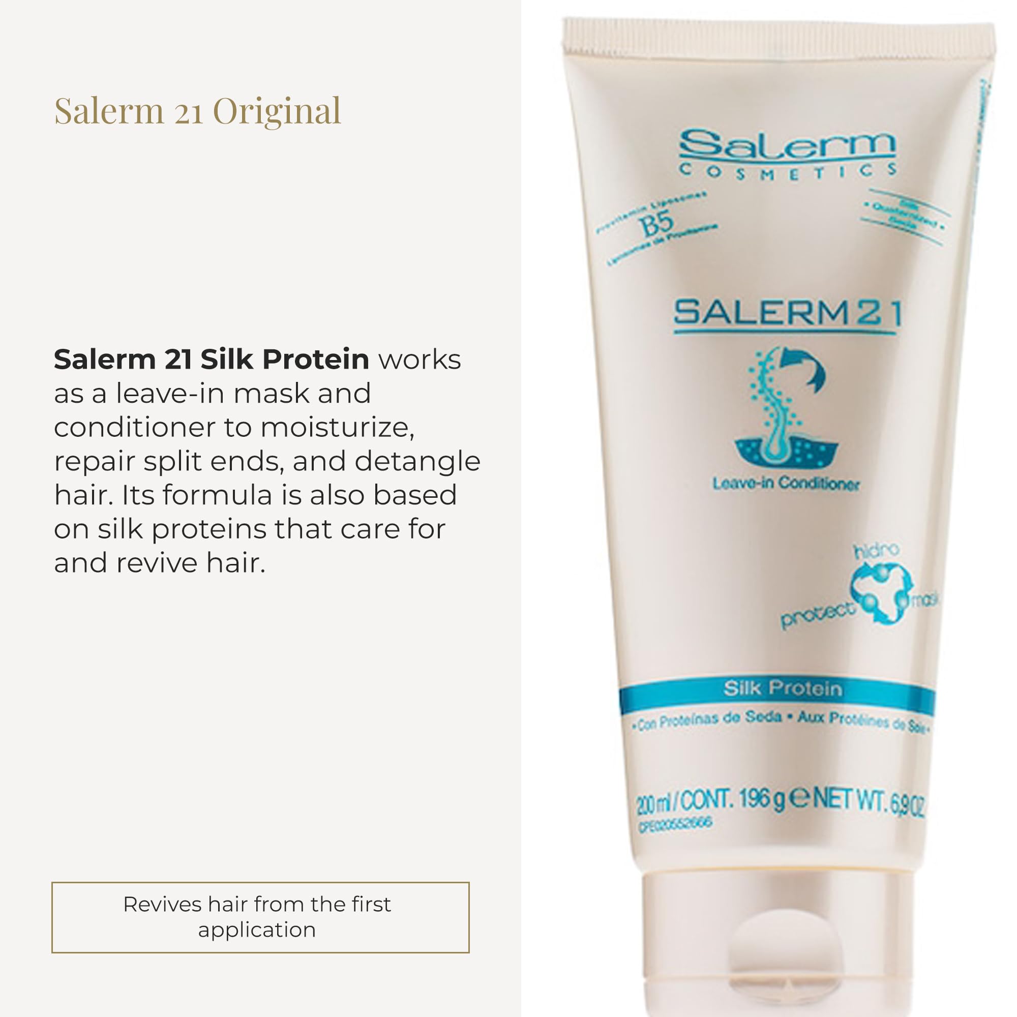 Salerm Instant Hair Conditioner 21 Silk Protein Leave In or Rinse Out - Thumbnail 2