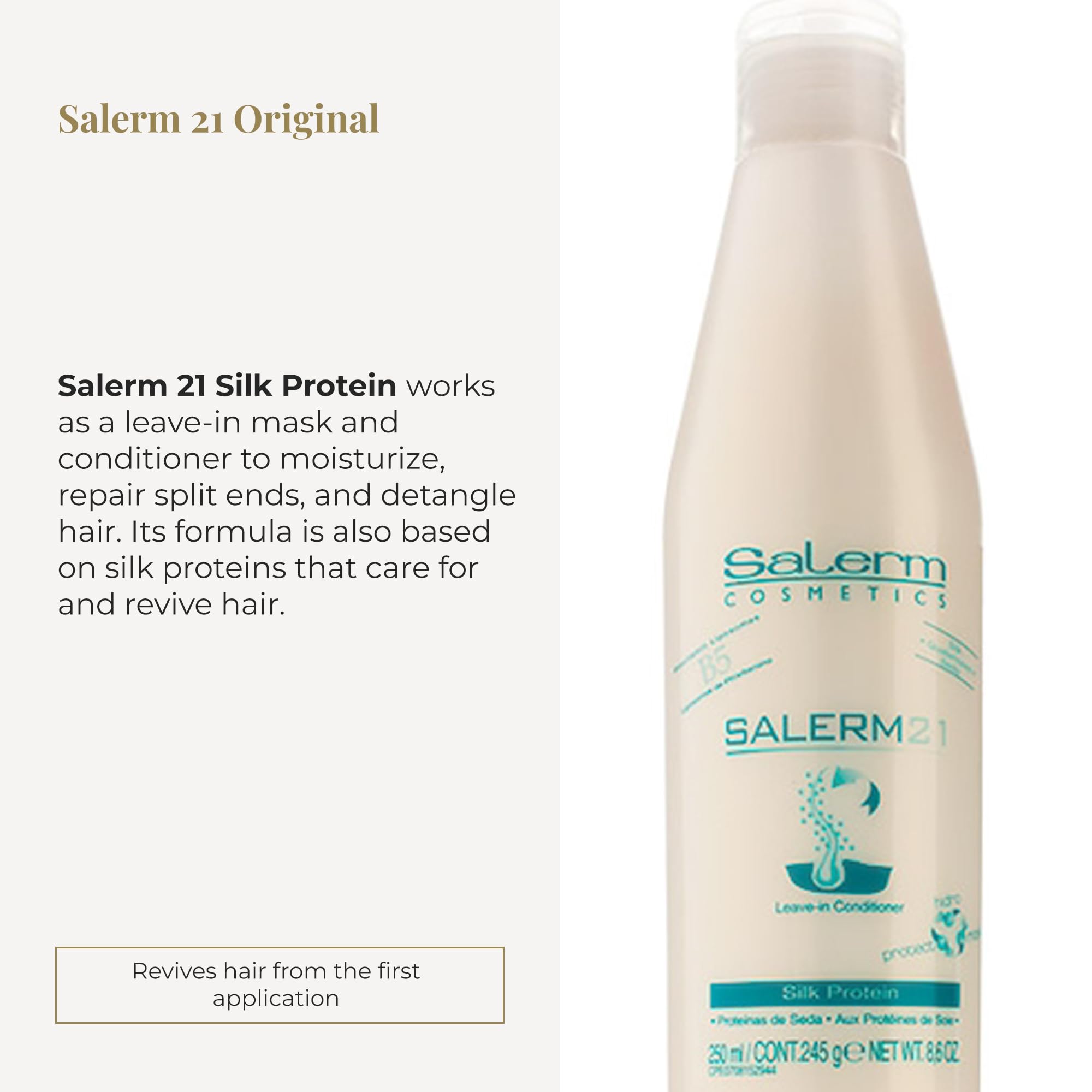 Salerm Instant Hair Conditioner 21 Silk Protein Leave In or Rinse Out - Thumbnail 2