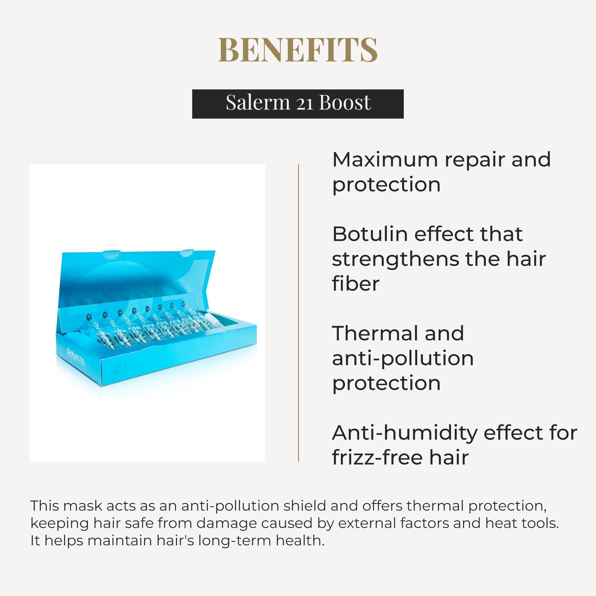 Salerm Concentrated Hair Mask 21 Boost Hydrating Hair Ampoules 8 X Repairs Hair - Thumbnail 3