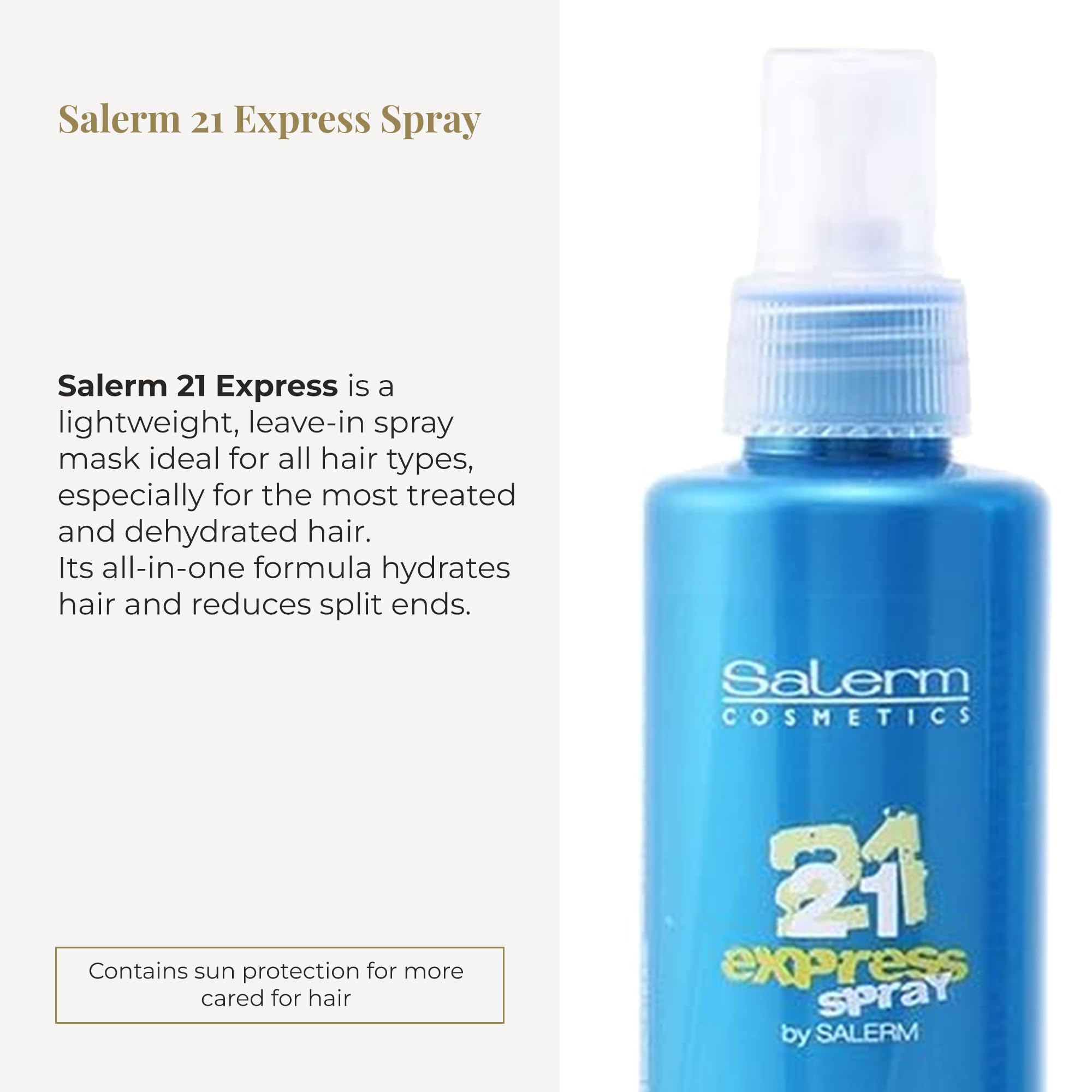 Salerm Leave In Mask 21 Express With Silk Protein Repairs Damaged Hair Hydrates - Thumbnail 2