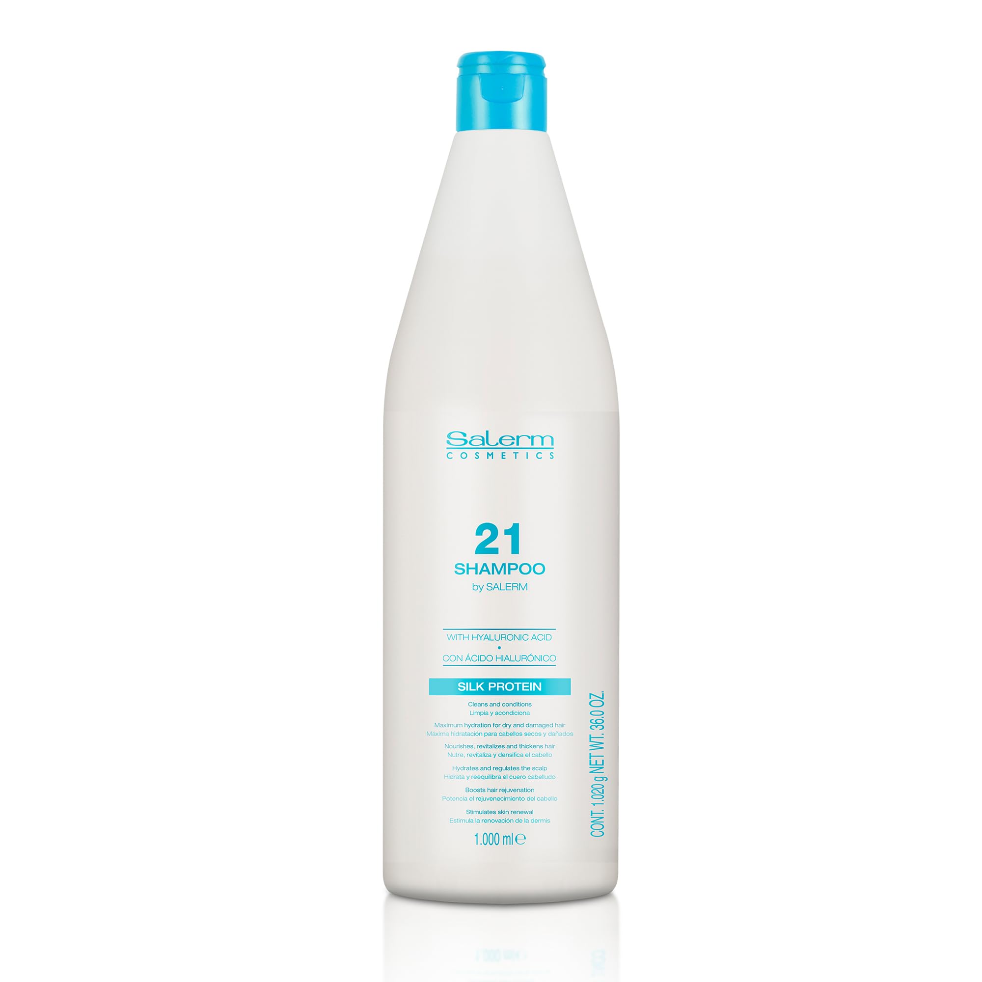 Salerm Hydrating Shampoo 21 Silk Protein for Dry and Damaged Hair With Silk
