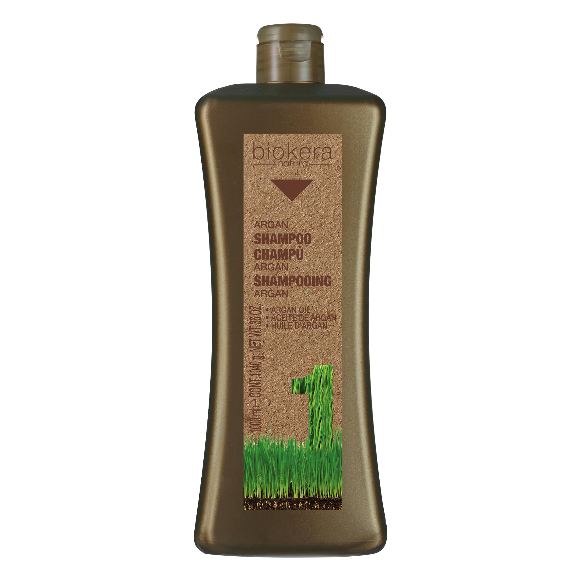 Salerm Argan Shampoo Biokera Natura for Damaged Hair With Argan and Cotton Oil
