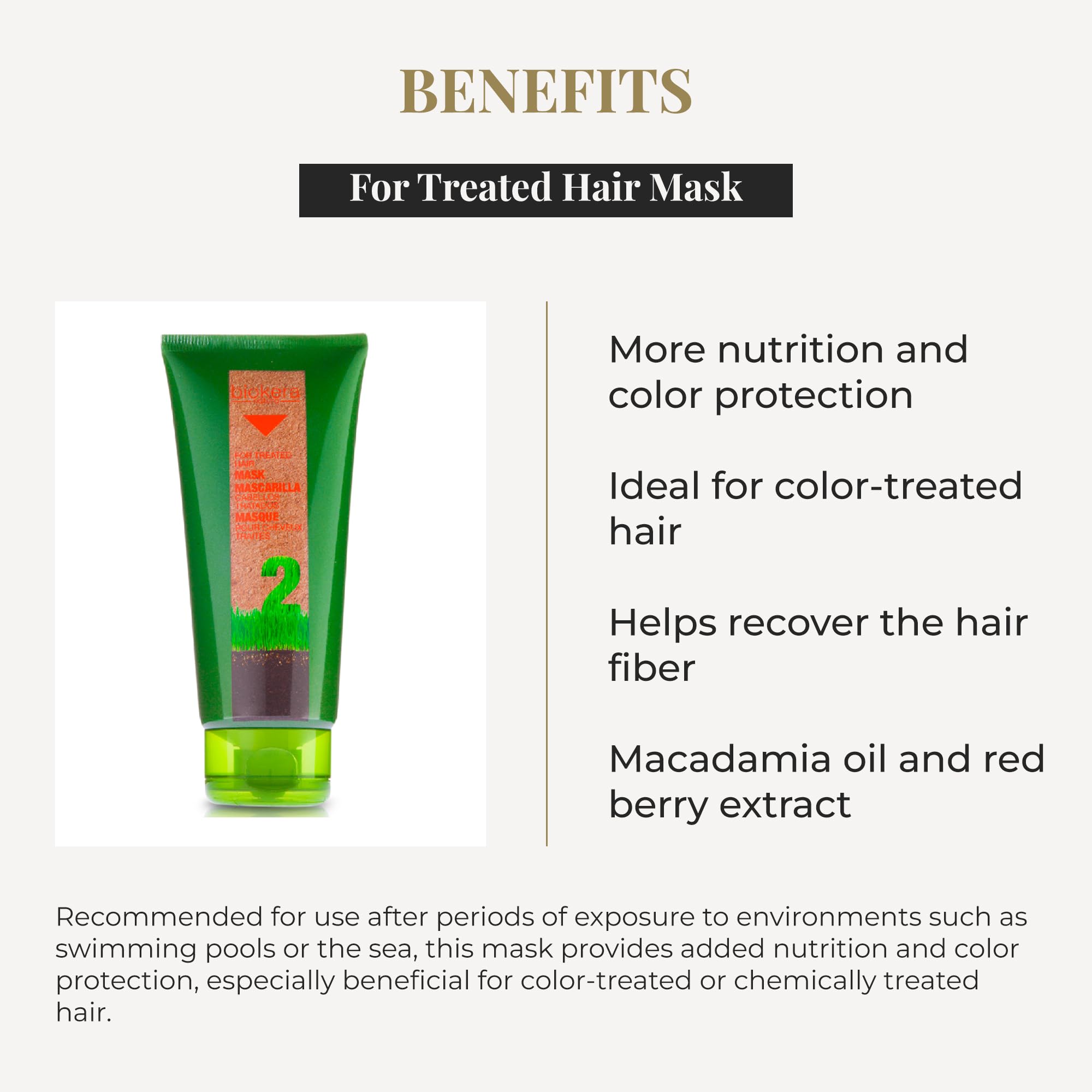 Salerm Colored Hair Mask Treated Hair Mask Biokera Natura Protects Color and - Thumbnail 3
