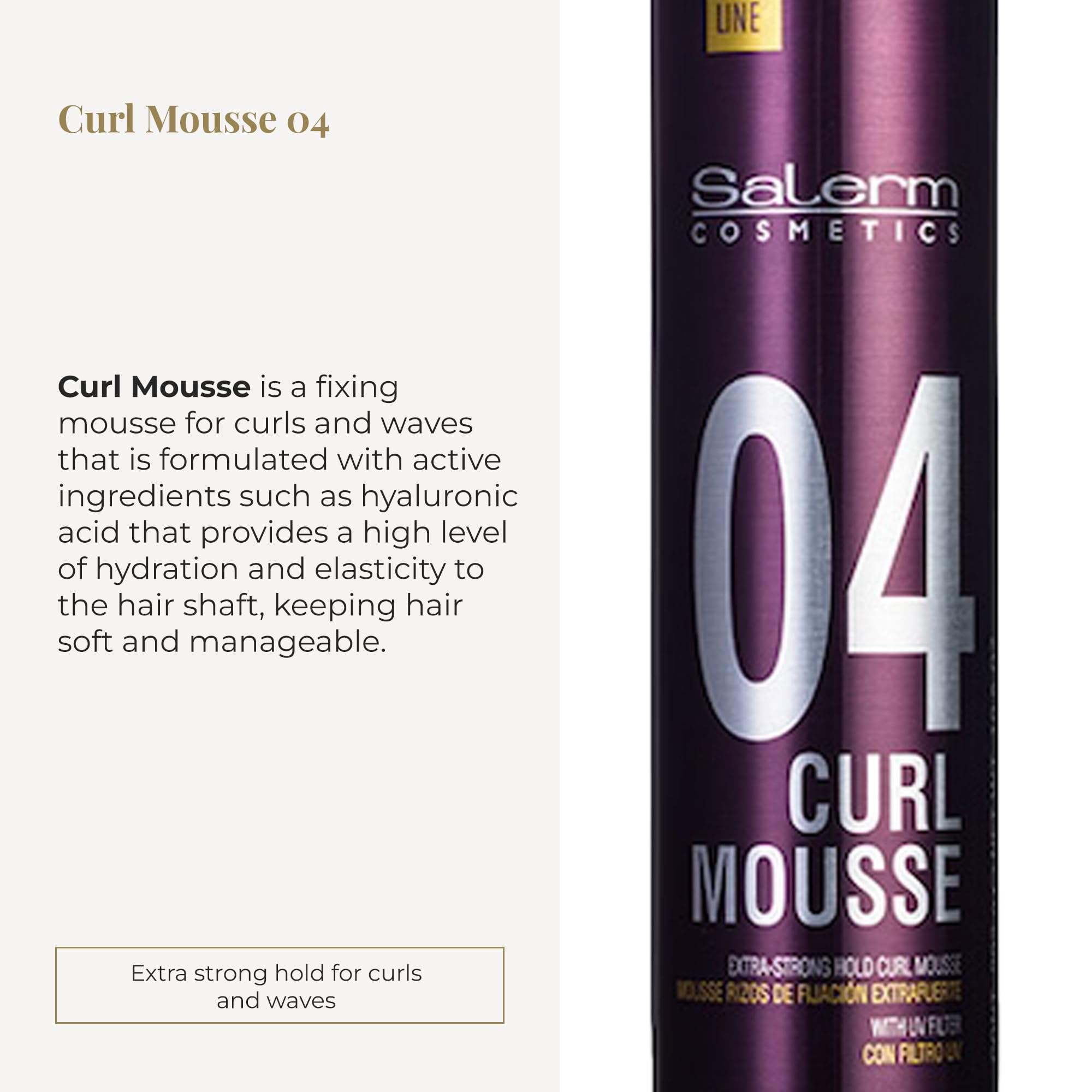 Salerm Curly Hair Mousse Pro Line Curl Mousse More Defined and Flexible Curls - Thumbnail 2