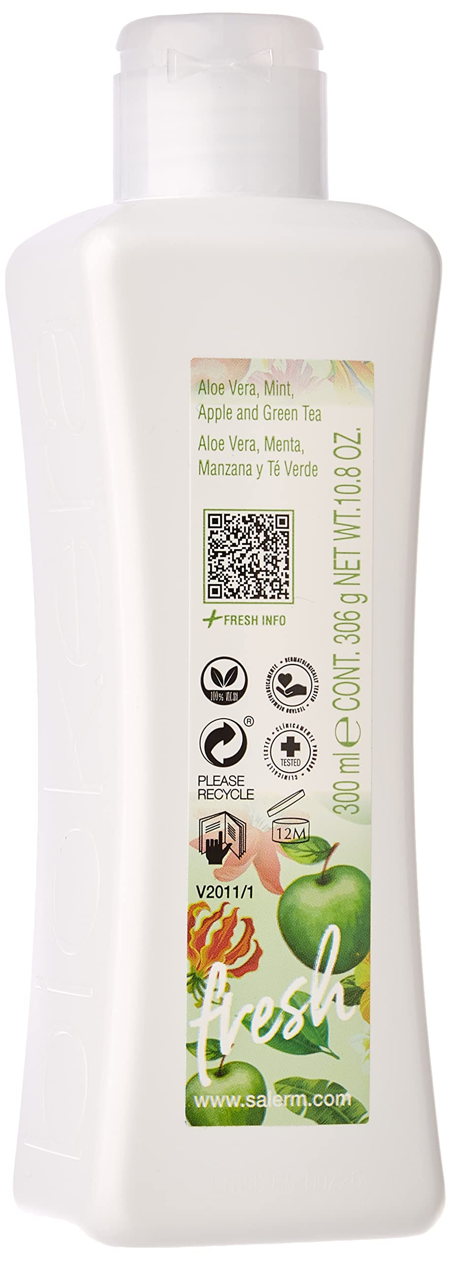 Salerm Biokera Fresh Green Shot Shampoo for Unisex Unisex 10.8 oz - Thumbnail 3
