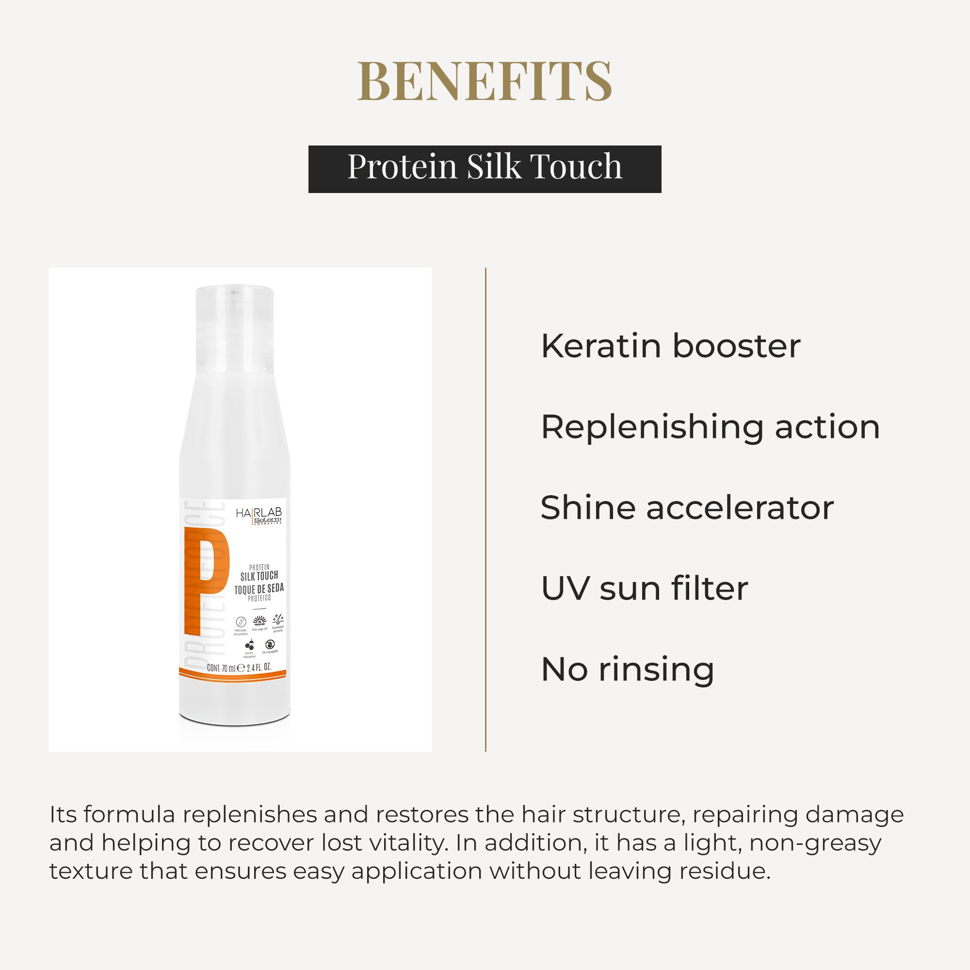 Salerm Damaged Hair Repair Treatment Silk Protein Touch With Keratin Protects - Thumbnail 3