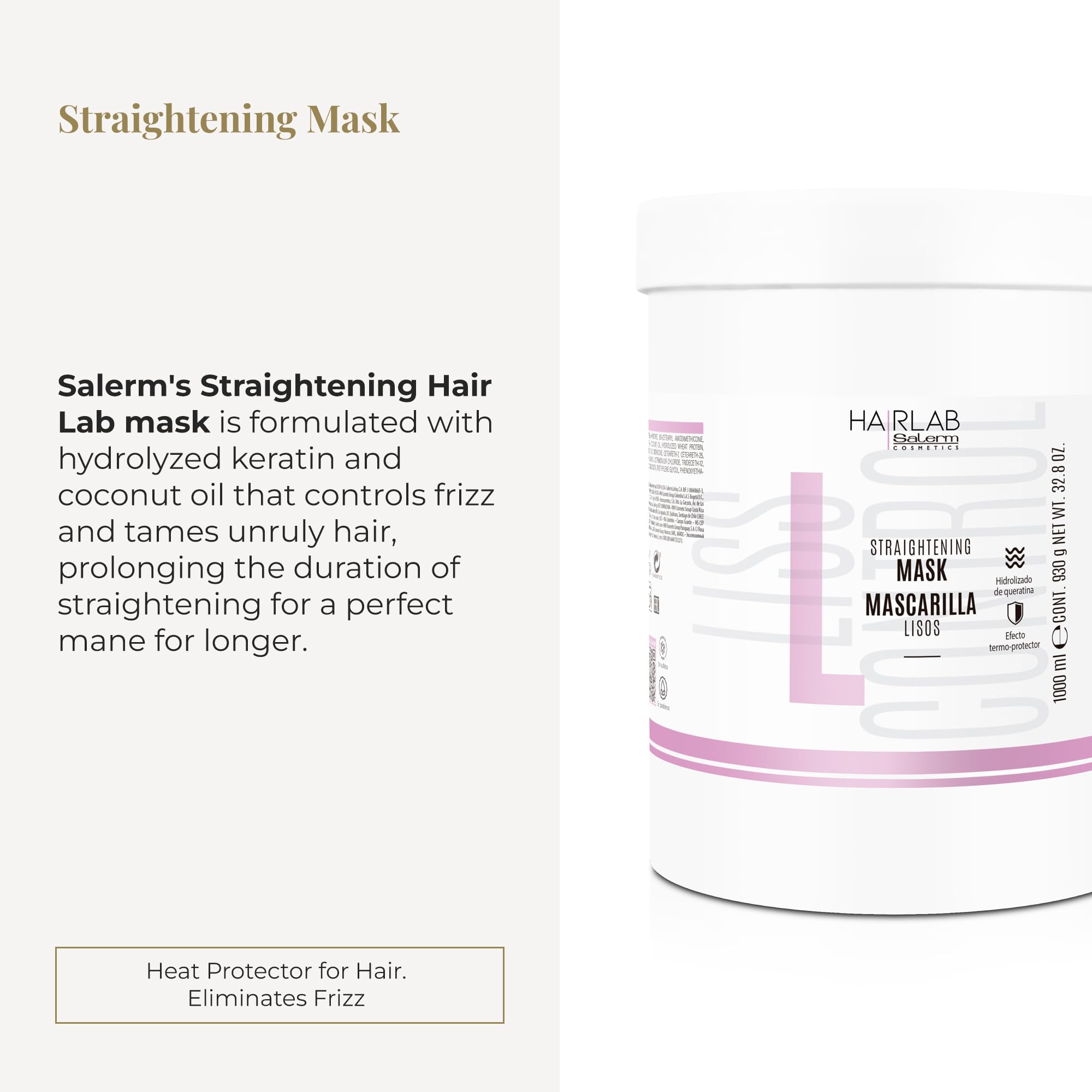 Salerm Smoothing Hair Mask Lisos Hair Lab Perfect Smoothing for Unruly Hair - Thumbnail 2
