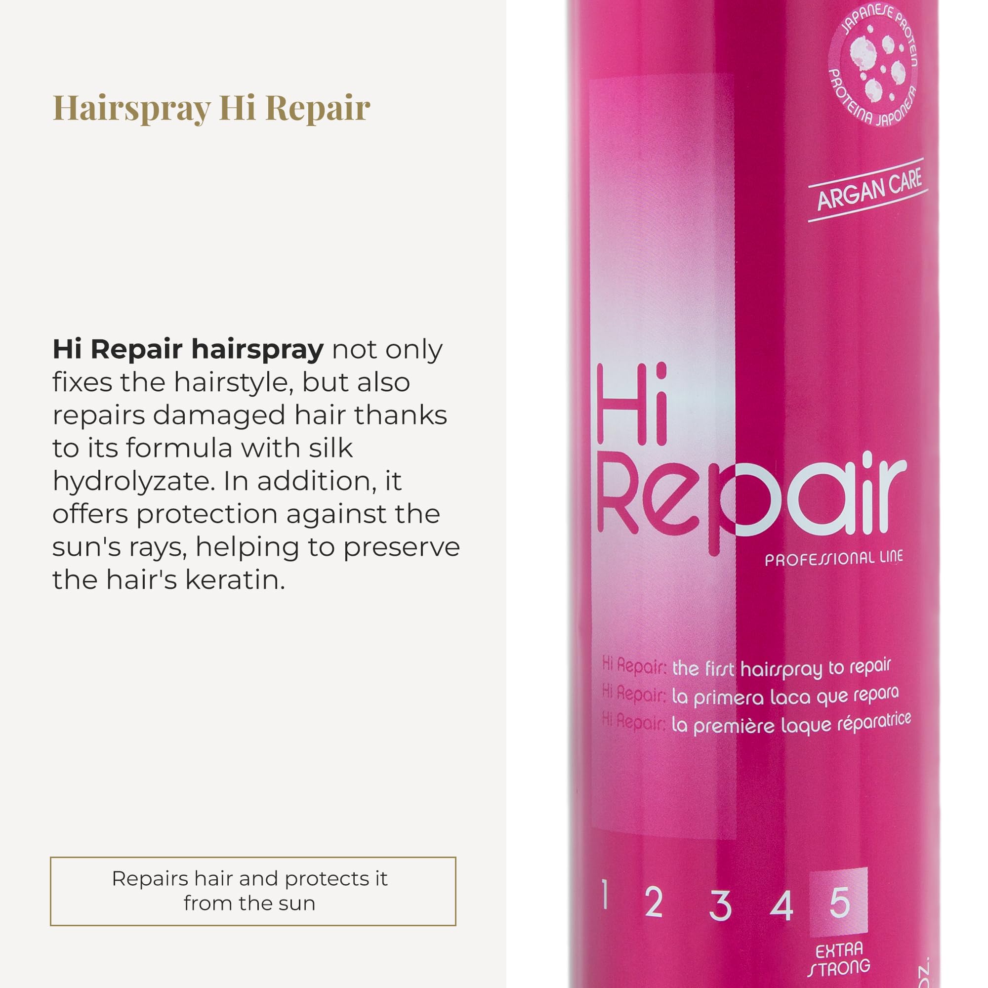 Salerm Professional Hair Hi Repair Strength 5 Extra Strong Hold With Silk - Thumbnail 2
