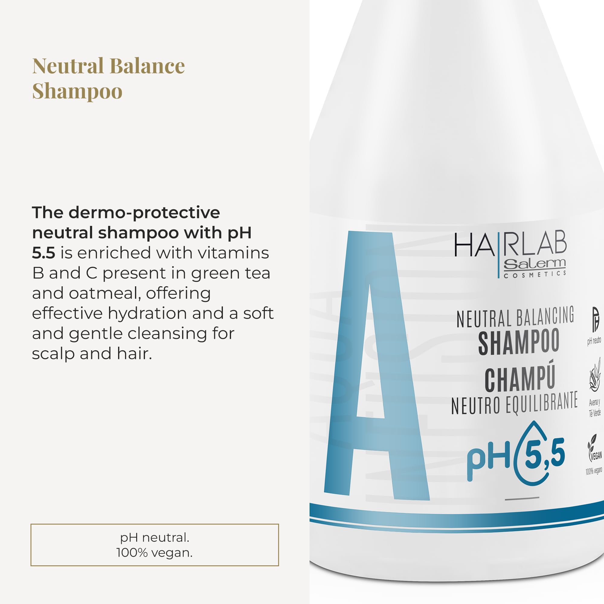 Salerm Neutral Dermoprotective Shampoo Hair Lab Neutral Balancing Neutral Ph - Thumbnail 2