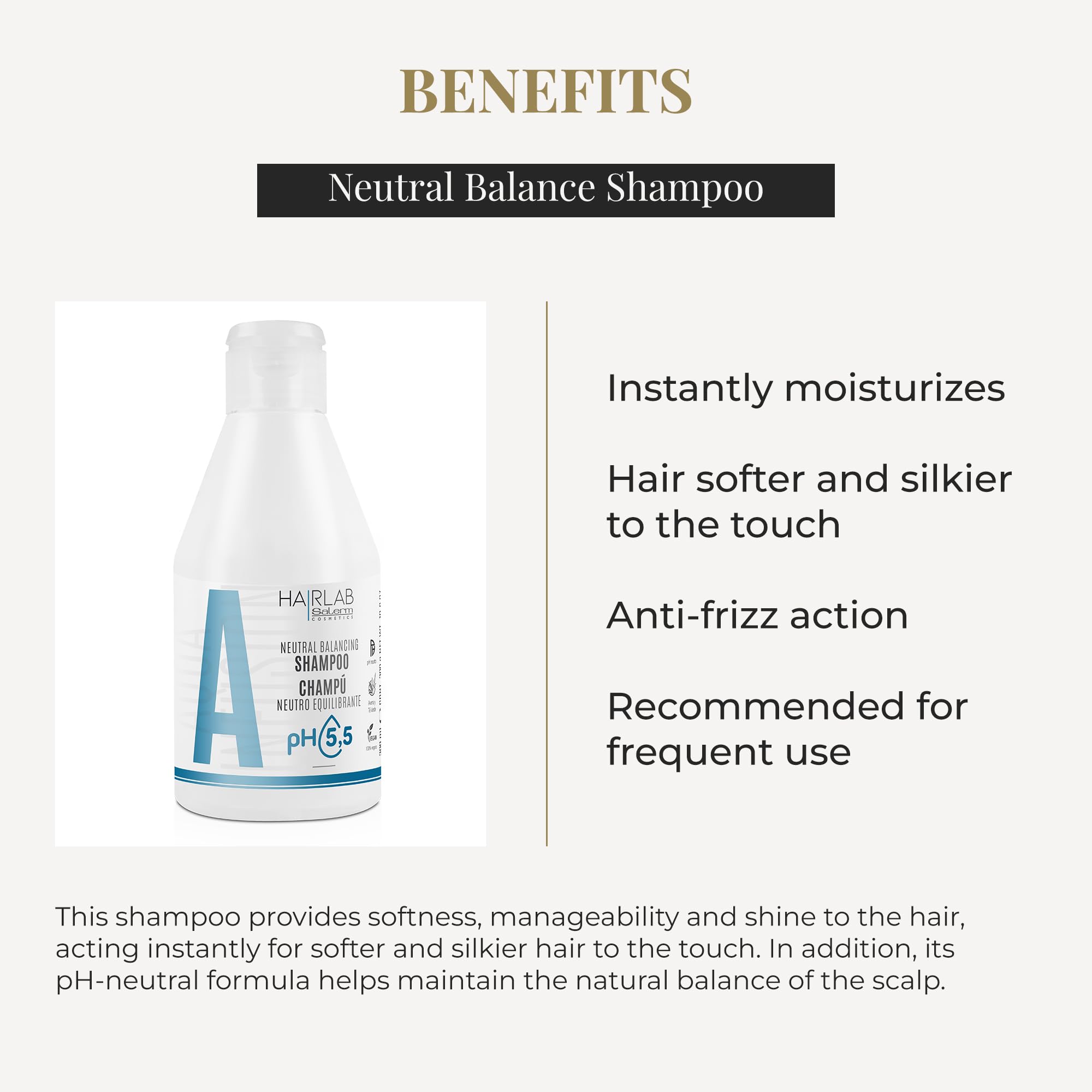 Salerm Neutral Dermoprotective Shampoo Hair Lab Neutral Balancing Neutral Ph - Thumbnail 3