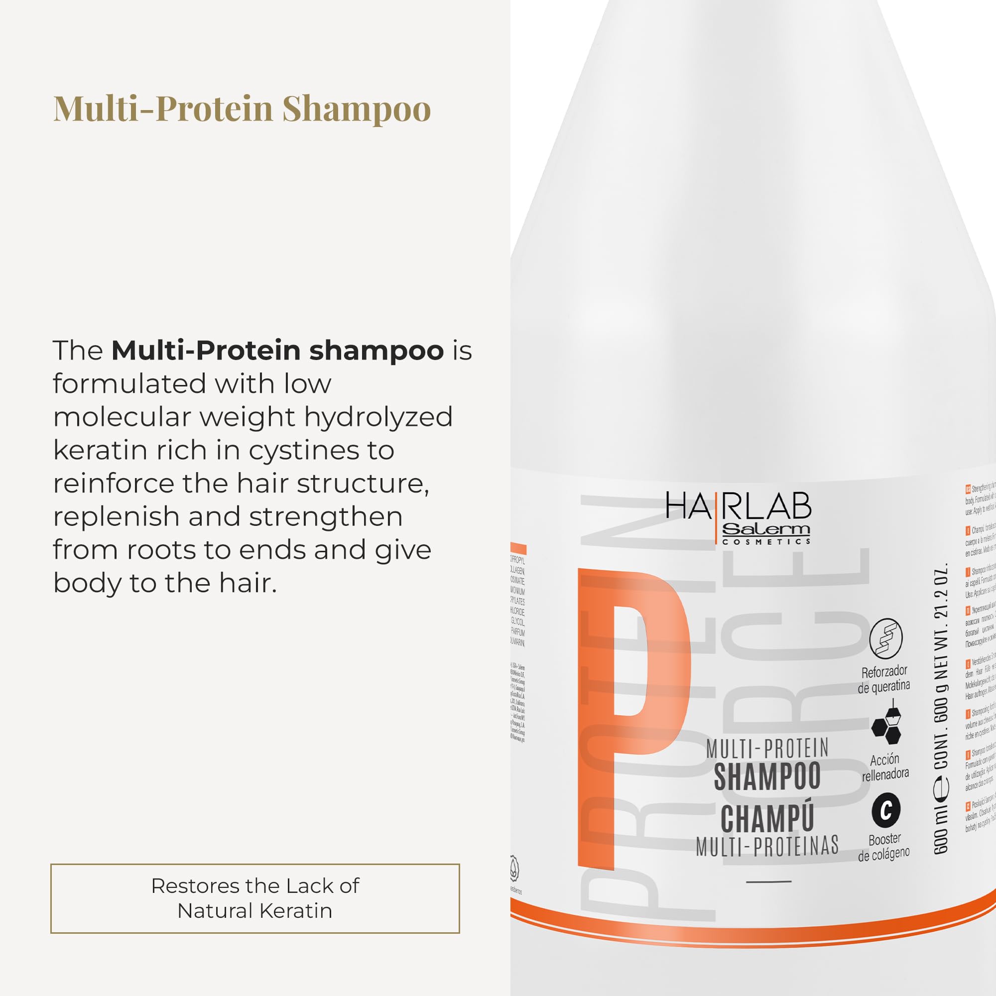 Salerm Fortifying Shampoo Multi Protein Hair Lab Shampoo Helps Nourish and - Thumbnail 2