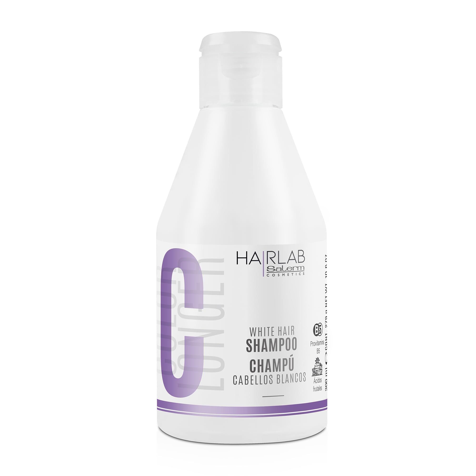 Salerm Shampoo for White and Bleached Hair White Hair Lab Shampoo Eliminates
