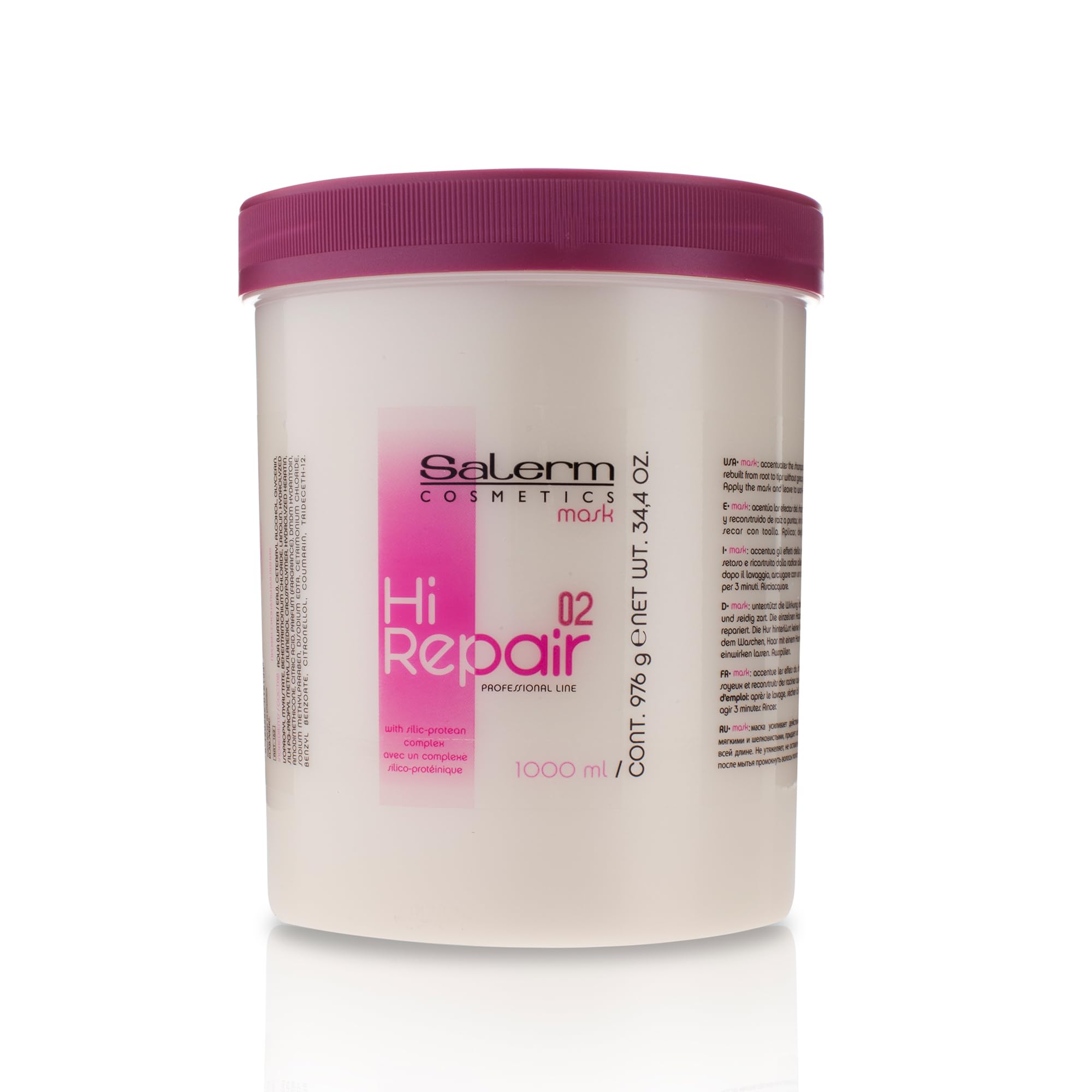 Salerm Hair Repair Mask Hi Repair Mask 02 Deeply Moisturizes Damaged Hair