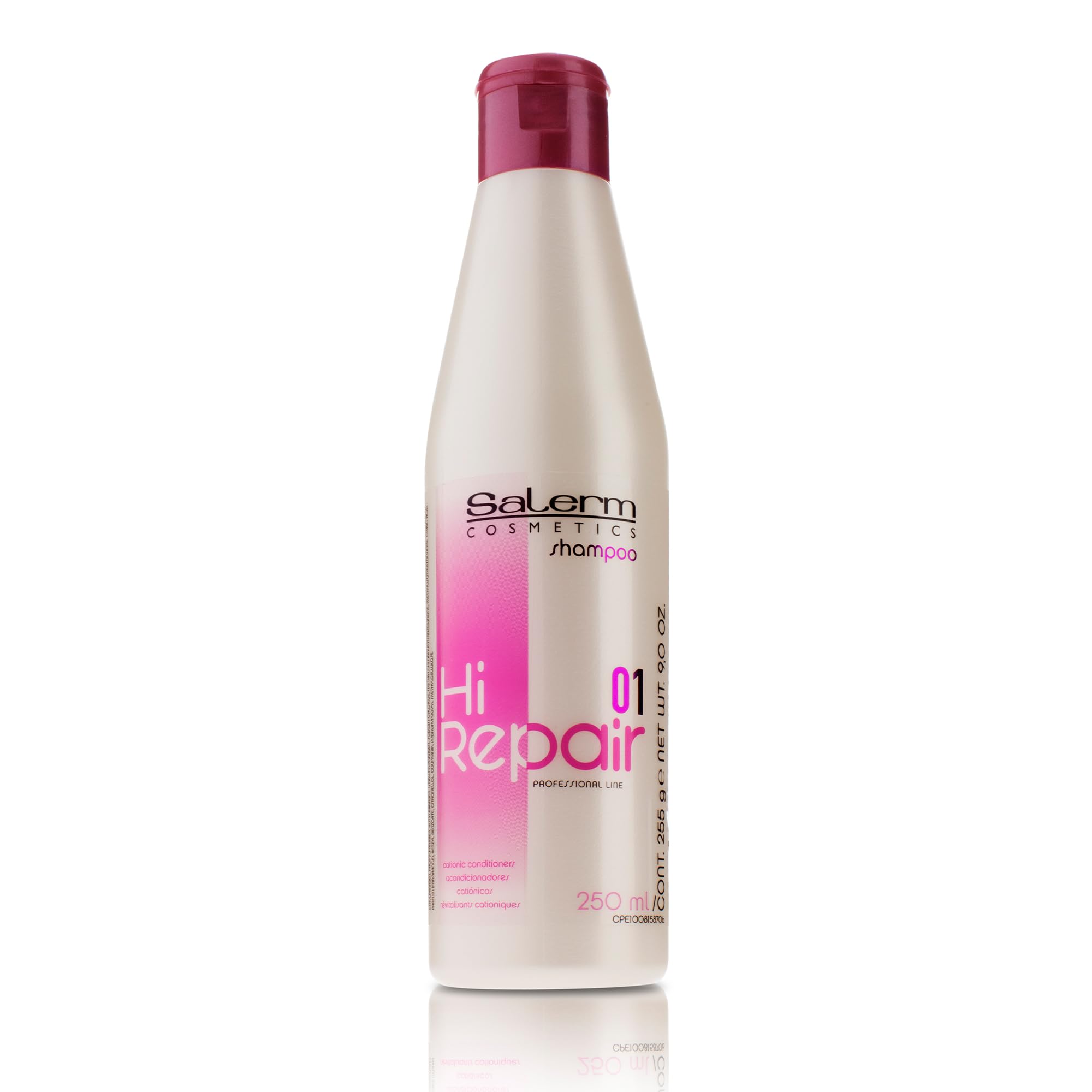 Salerm Repair Shampoo Hi Repair Shampoo Deep Hydration for Damaged Hair Repairs