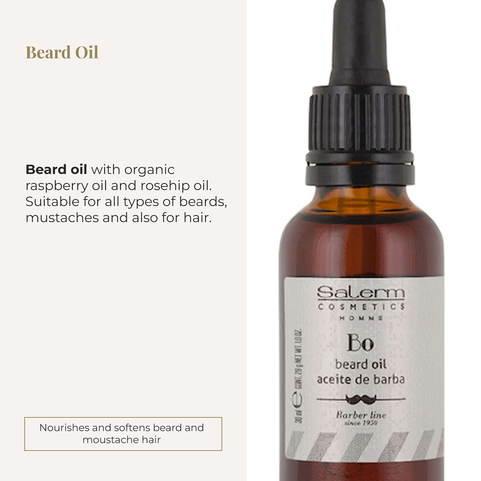 Salerm Homme Beard Oil For Men 30 ml - Thumbnail 2