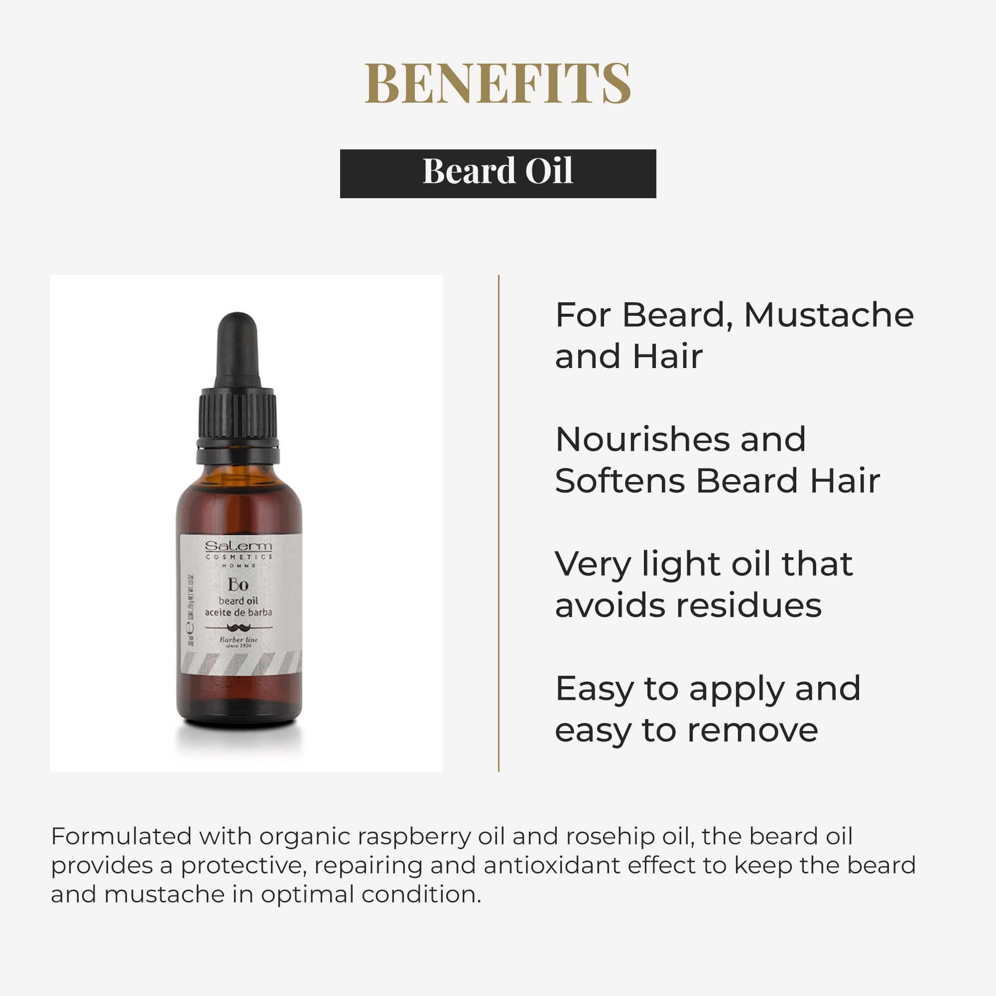 Salerm Homme Beard Oil For Men 30 ml - Thumbnail 3