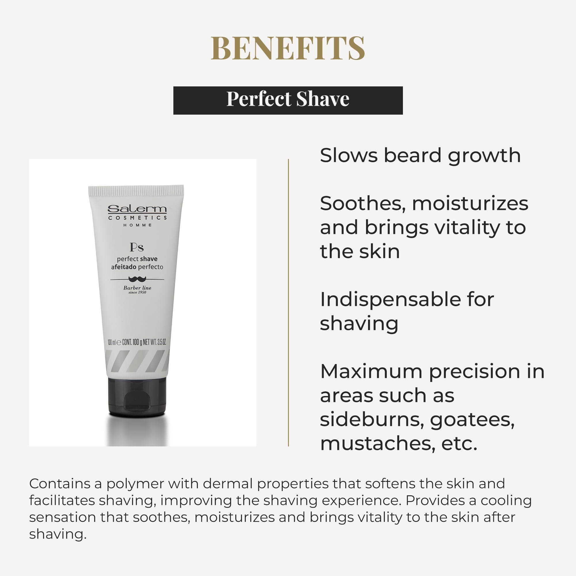 Salerm Shaving Gel Homme Barber Line Transparent Shaving Gel Regular Use Slows - Thumbnail 3