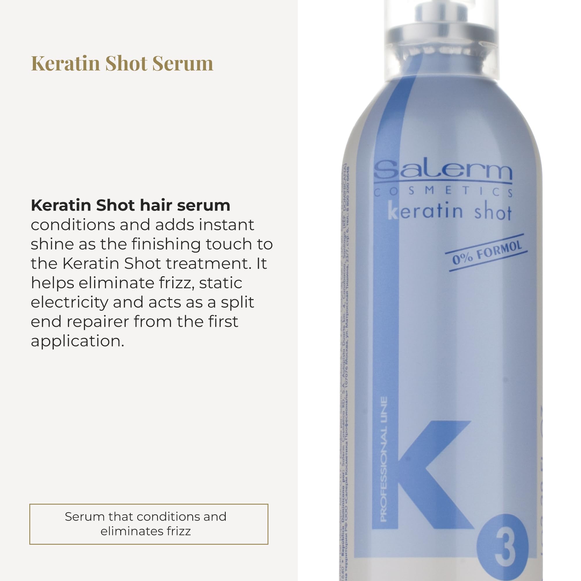Salerm Hair Serum Keratin Shot Finish Serum Final Touch for Keratin Shot - Thumbnail 2