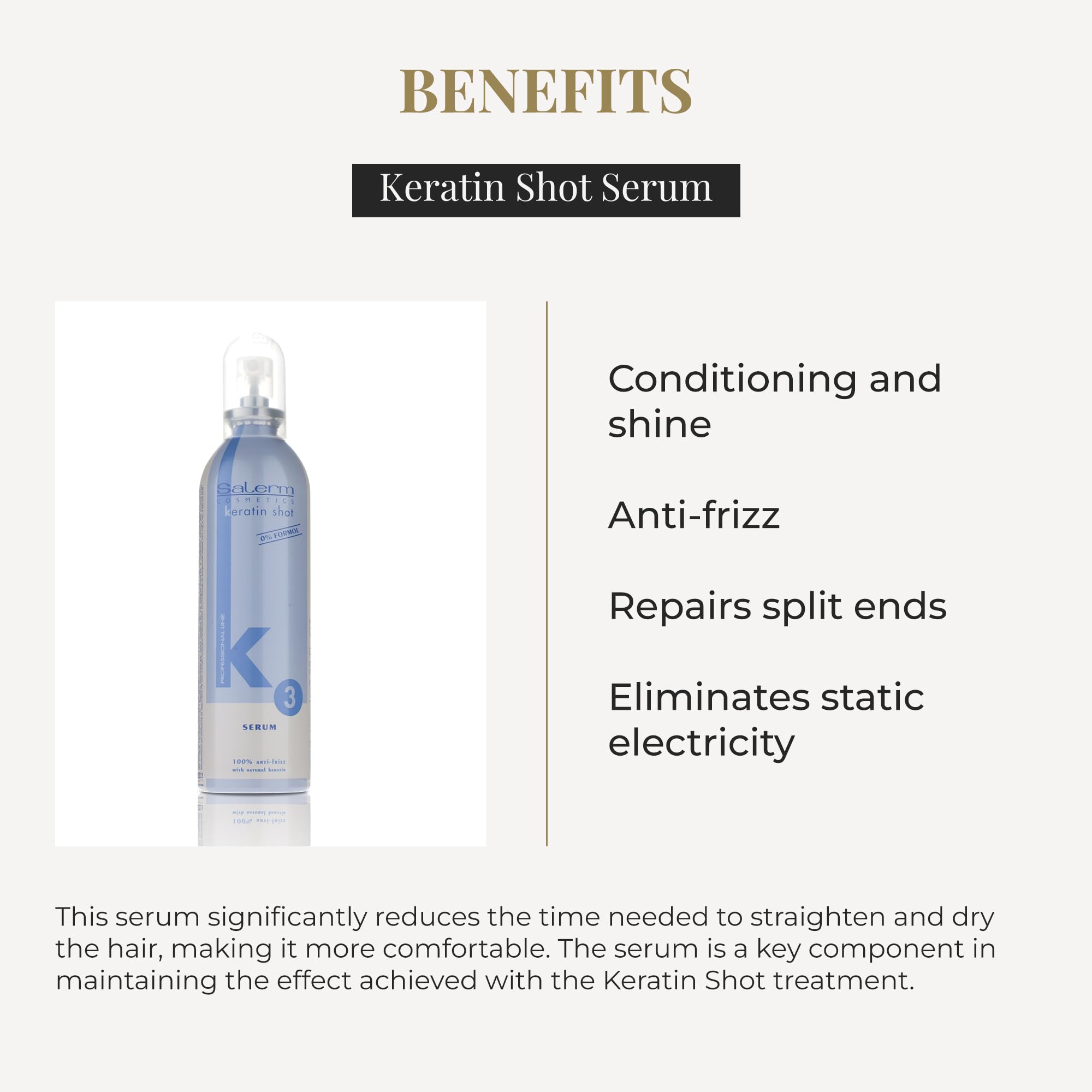 Salerm Hair Serum Keratin Shot Finish Serum Final Touch for Keratin Shot - Thumbnail 3