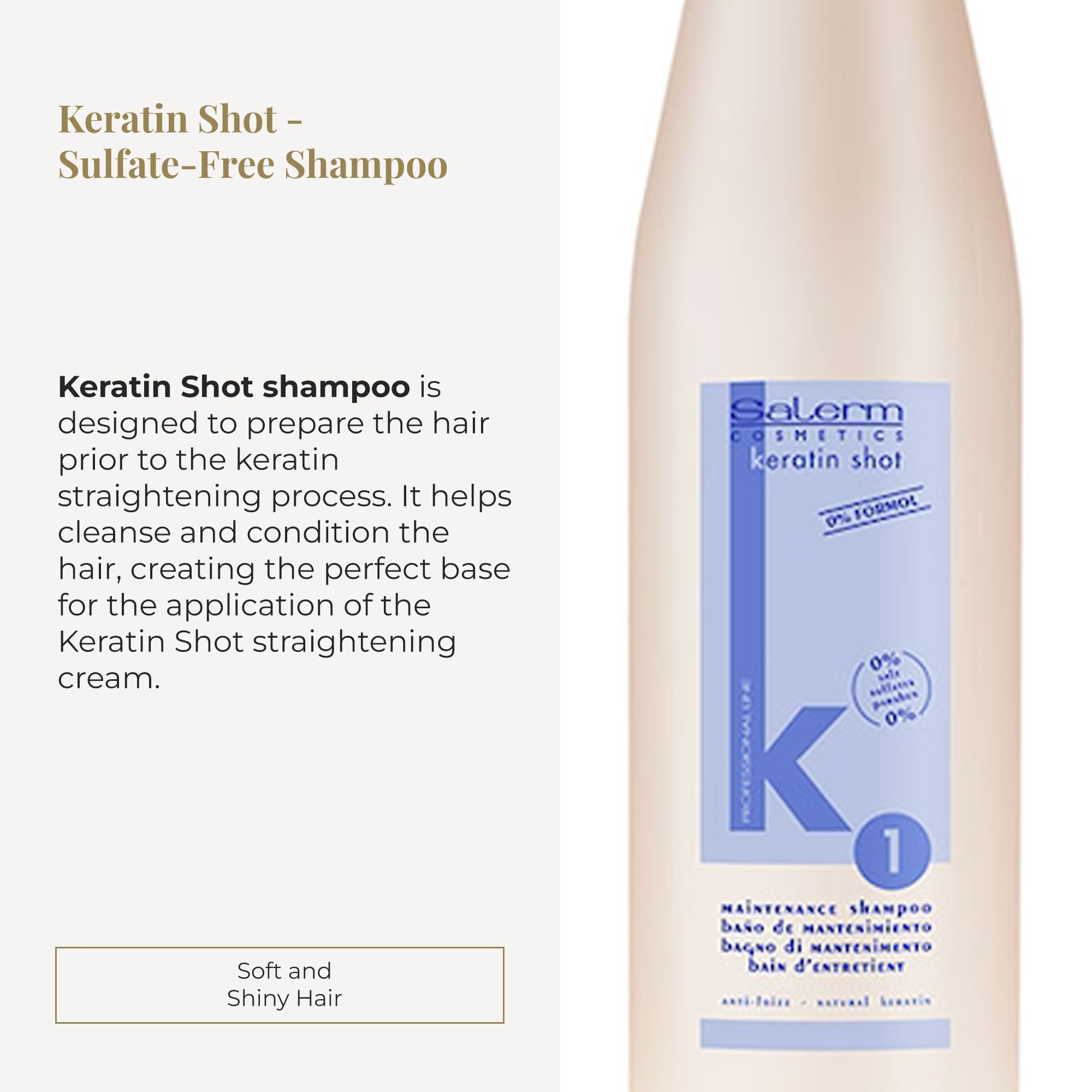 Salerm Keratin Shot Sulfate Free Shampoo Preparation and Maintenance for - Thumbnail 2