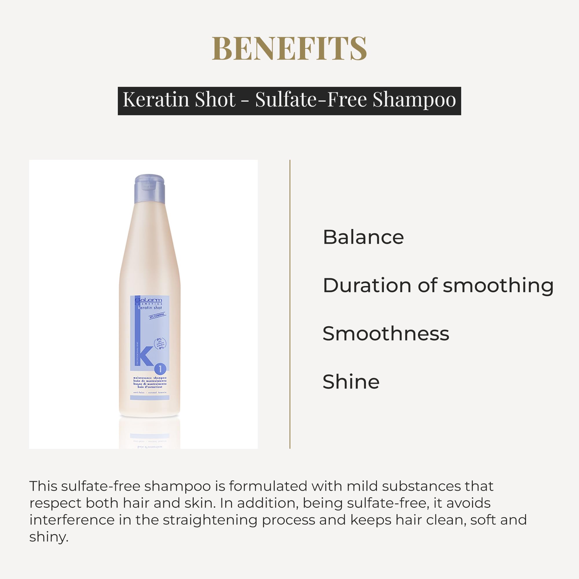 Salerm Keratin Shot Sulfate Free Shampoo Preparation and Maintenance for - Thumbnail 3