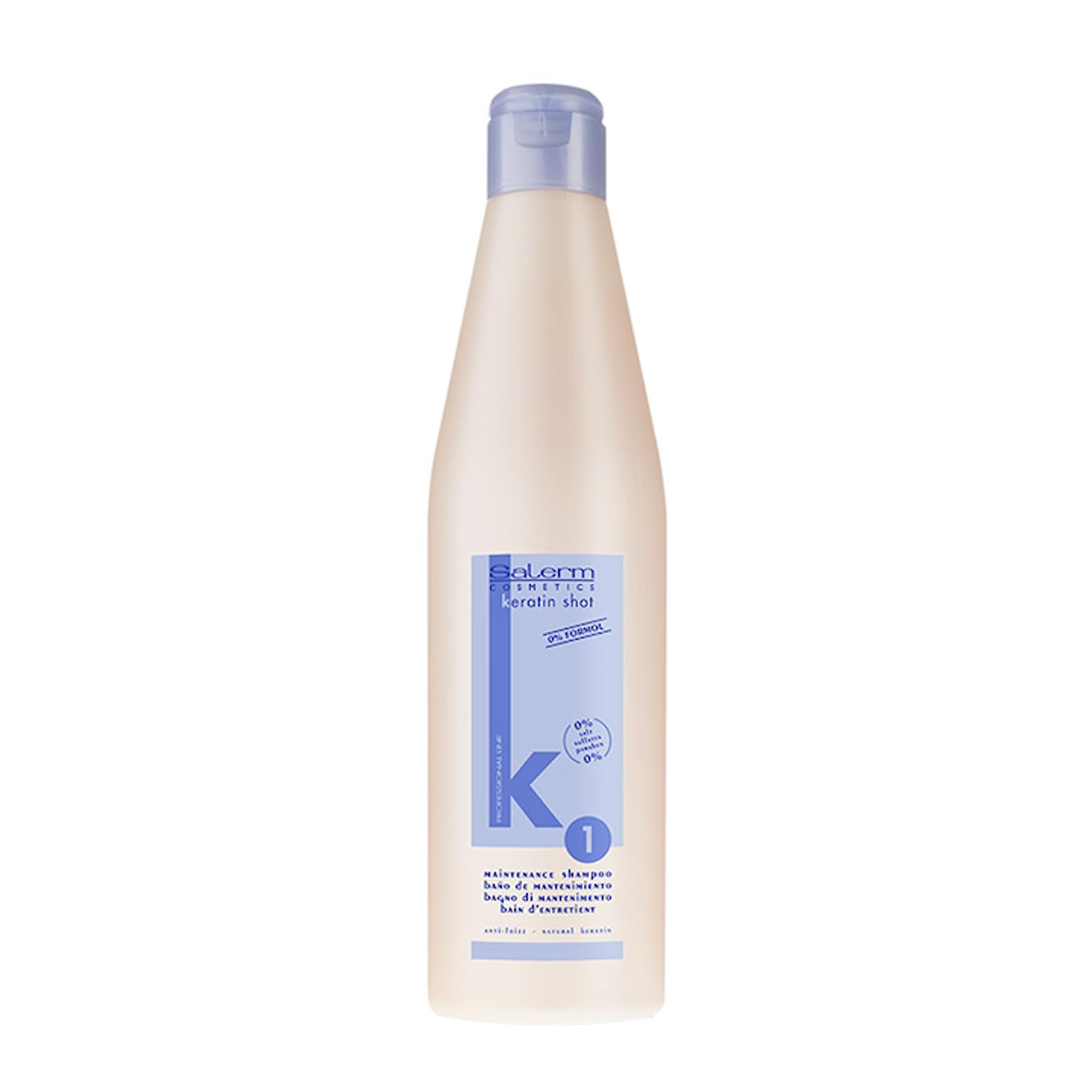 Salerm Keratin Shot Sulfate Free Shampoo Preparation and Maintenance for