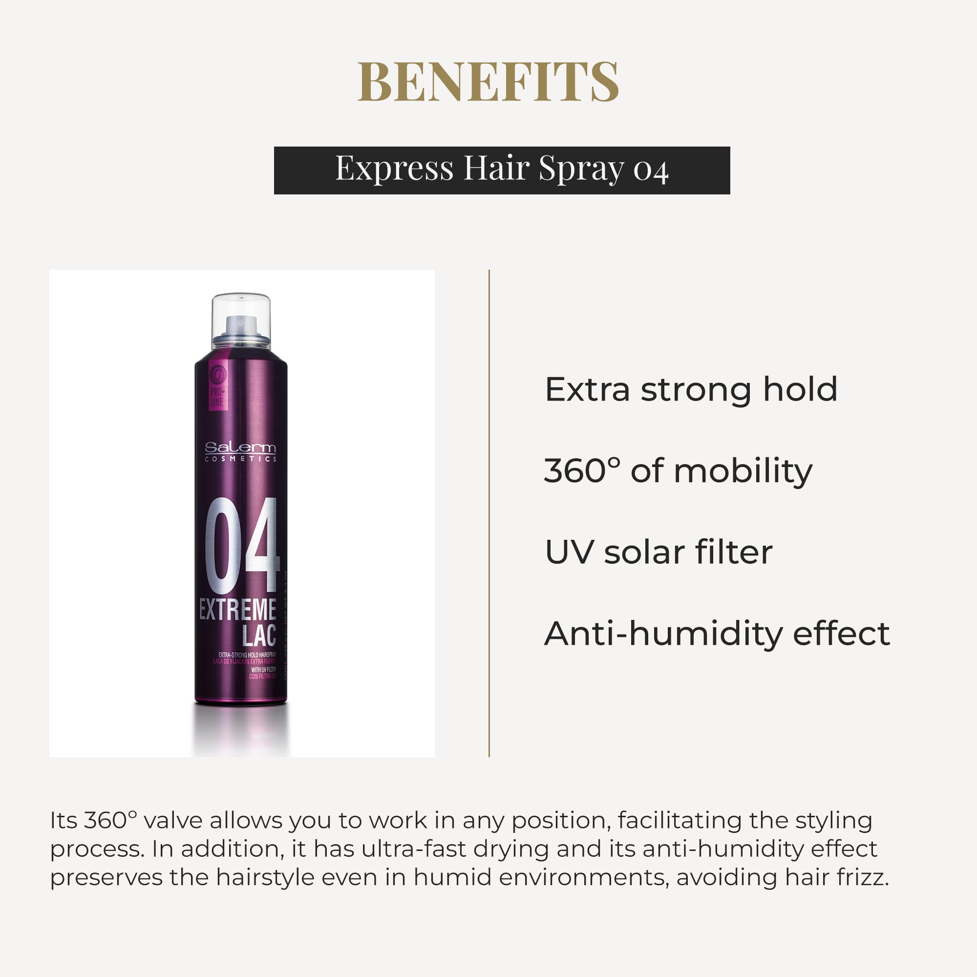 Salerm Professional Hair Pro Line Extreme Hair 04 Extra Strong Hold Anti - Thumbnail 3