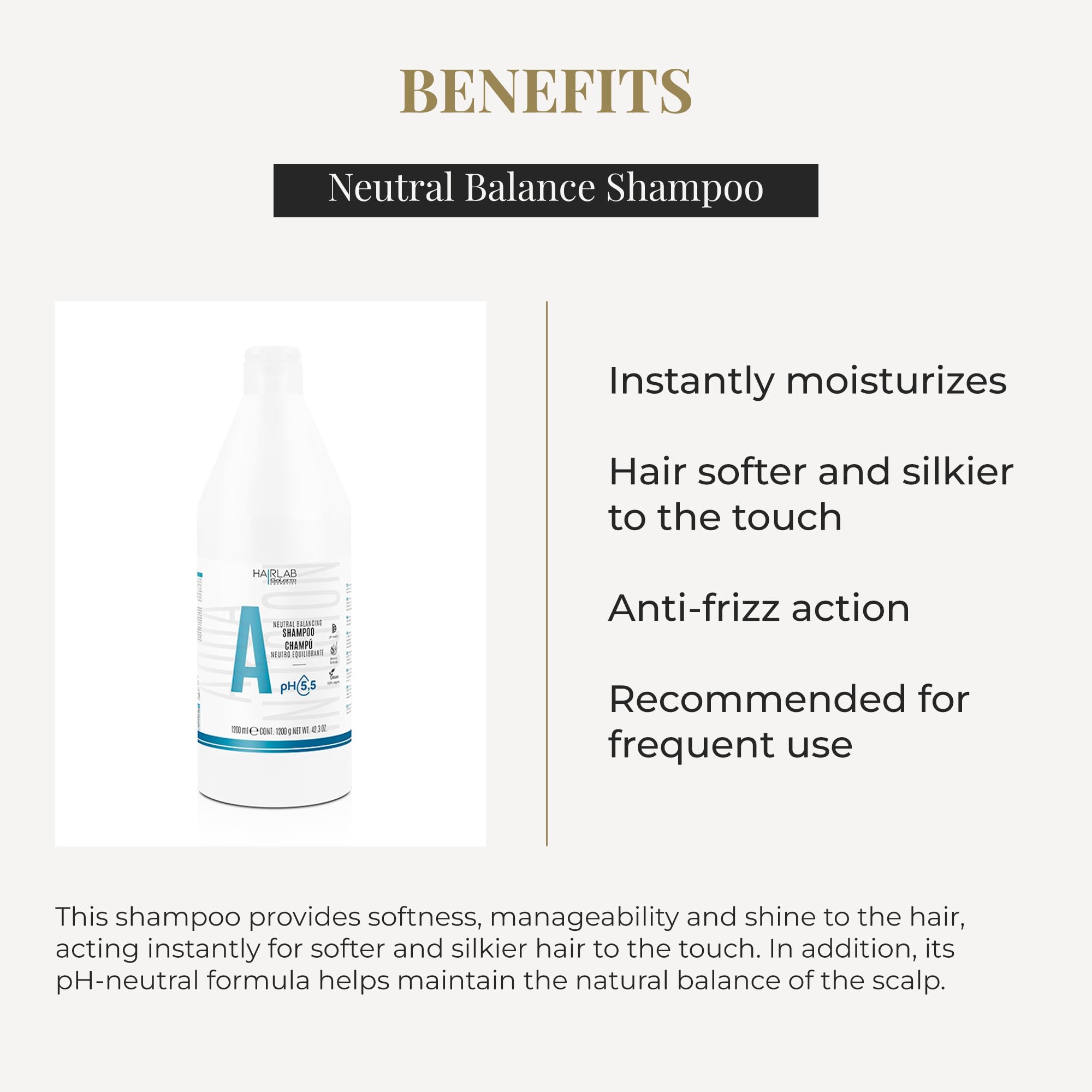 Salerm Neutral Dermoprotective Shampoo Hairlab Neutral Balancing Neutral Ph for - Thumbnail 3