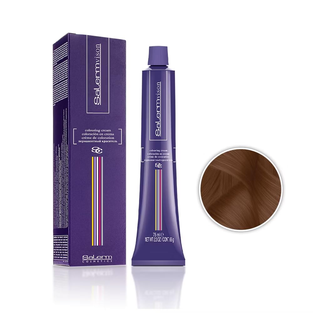 Salermvision Hair Coloring Cream #6.4 Dark Copper Blond /75 Milliliter 2.5 oz - Thumbnail 2