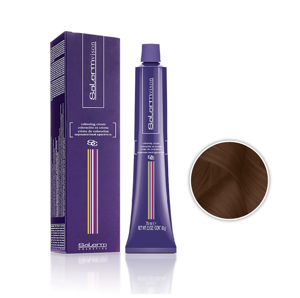 Salermvison Hair Coloring Cream #4.74 Chestnut Copper Brown 2.3 oz - Thumbnail 2