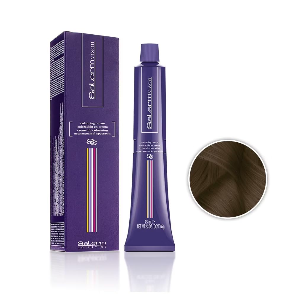 Salerm Salermvison Hair Coloring Cream 4 77 Intense Brown for Unisex Unisex 2.3 - Thumbnail 2