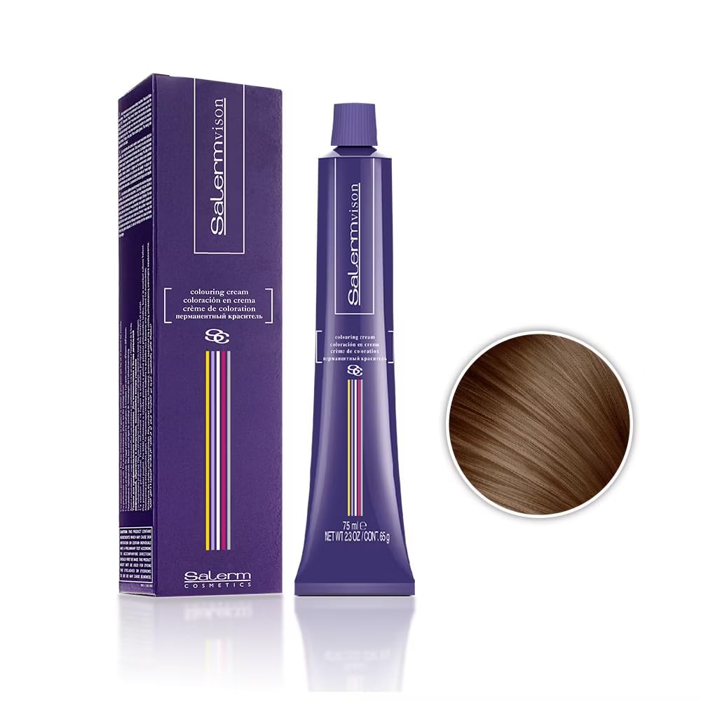 Salermvison Hair Coloring Cream #6.1 Dark Ash Blonde 2.3 oz - Thumbnail 2