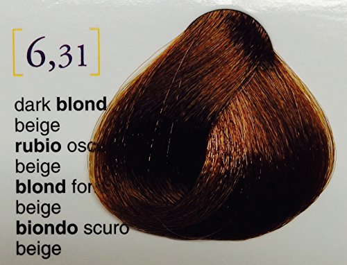 Salerm Salermvison Hair Coloring Cream #6 31 Dark Blonde Beige for Unisex - Thumbnail 2