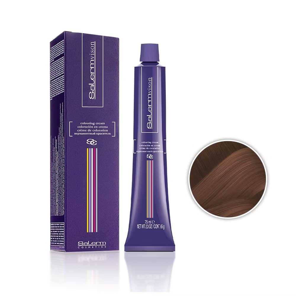 Salermvison Hair Coloring Cream #6.35 Indian Cinnamon 2.3 oz - Thumbnail 2