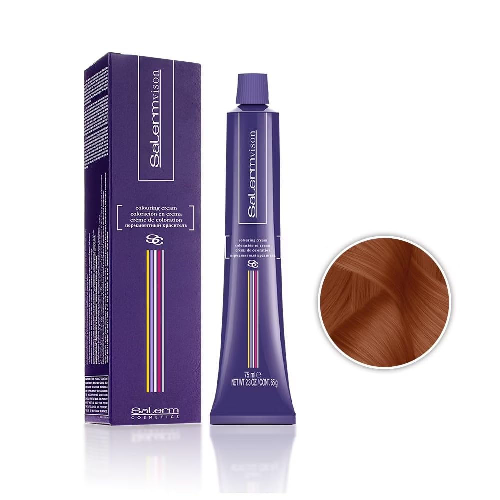 Salermvison Hair Coloring Cream #7.44 Orange 2.3 oz - Thumbnail 2