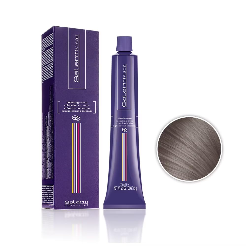 Salermvison Hair Coloring Cream #8.11 Intense Light Ash Blonde / 75 ml (2.3 oz) - Thumbnail 2