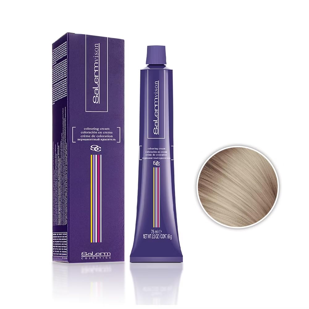 Salermvison Hair Coloring Cream #9.11 Extra Light Intense Ash Blonde / 75 - Thumbnail 2