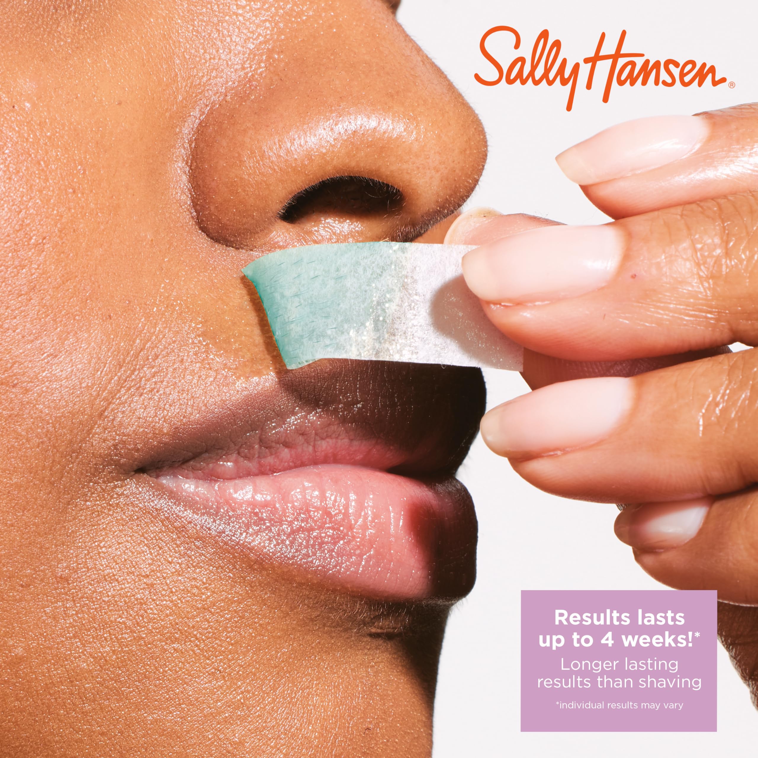 (6-pack) Sally Hansen Snip & Use Wax Strips Kit | Face & Bikini Line Hair Removal | Vitamin E & Avocado Oil Infused | 10 Count - Thumbnail 2