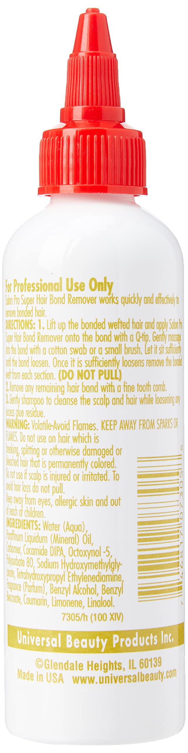 Salon Pro Exclusives Professional Super Hair Bonding Remover Lotion 4 oz - Thumbnail 2