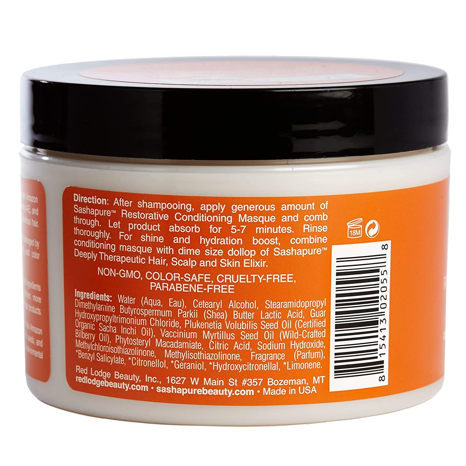 Sashapure Restorative Conditioning Masque With Sacha Inchi Oil Color Safe - Thumbnail 3