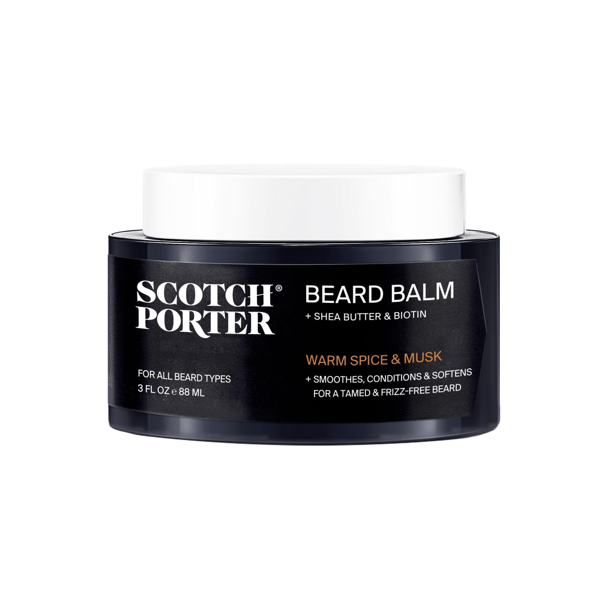 Scotch Porter Conditioning Beard Balm Smooth Shape Moisturize Soften Coarse Dry