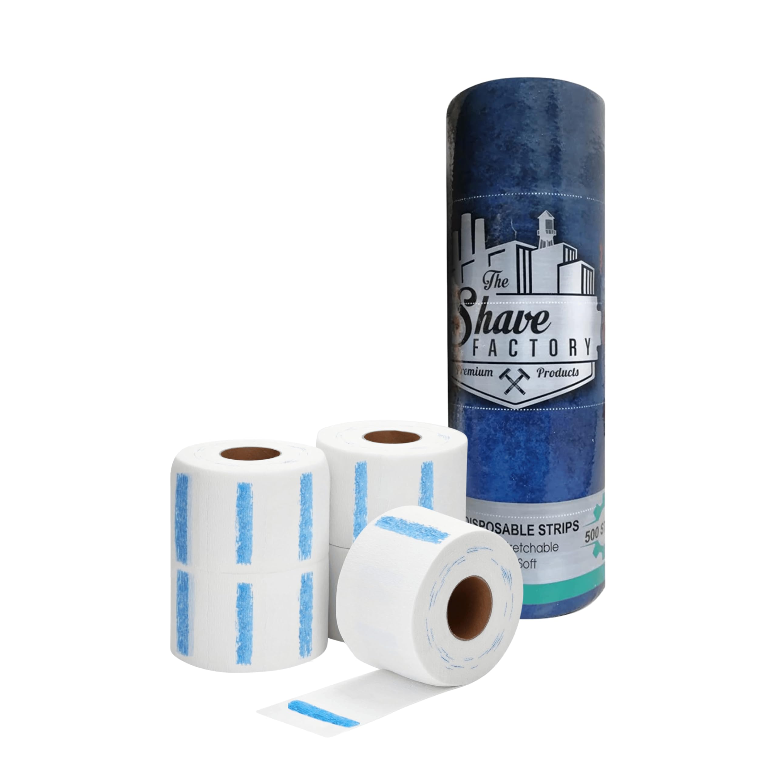 The Shave Factory White Neck Strip Disposable Barber Paper Roll Protects Your
