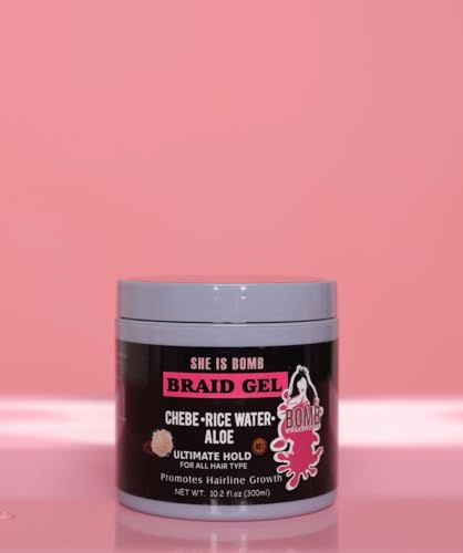 She Is Bomb Braid Gel With Chebe Rice Water Aloe 300 ml - Thumbnail 2
