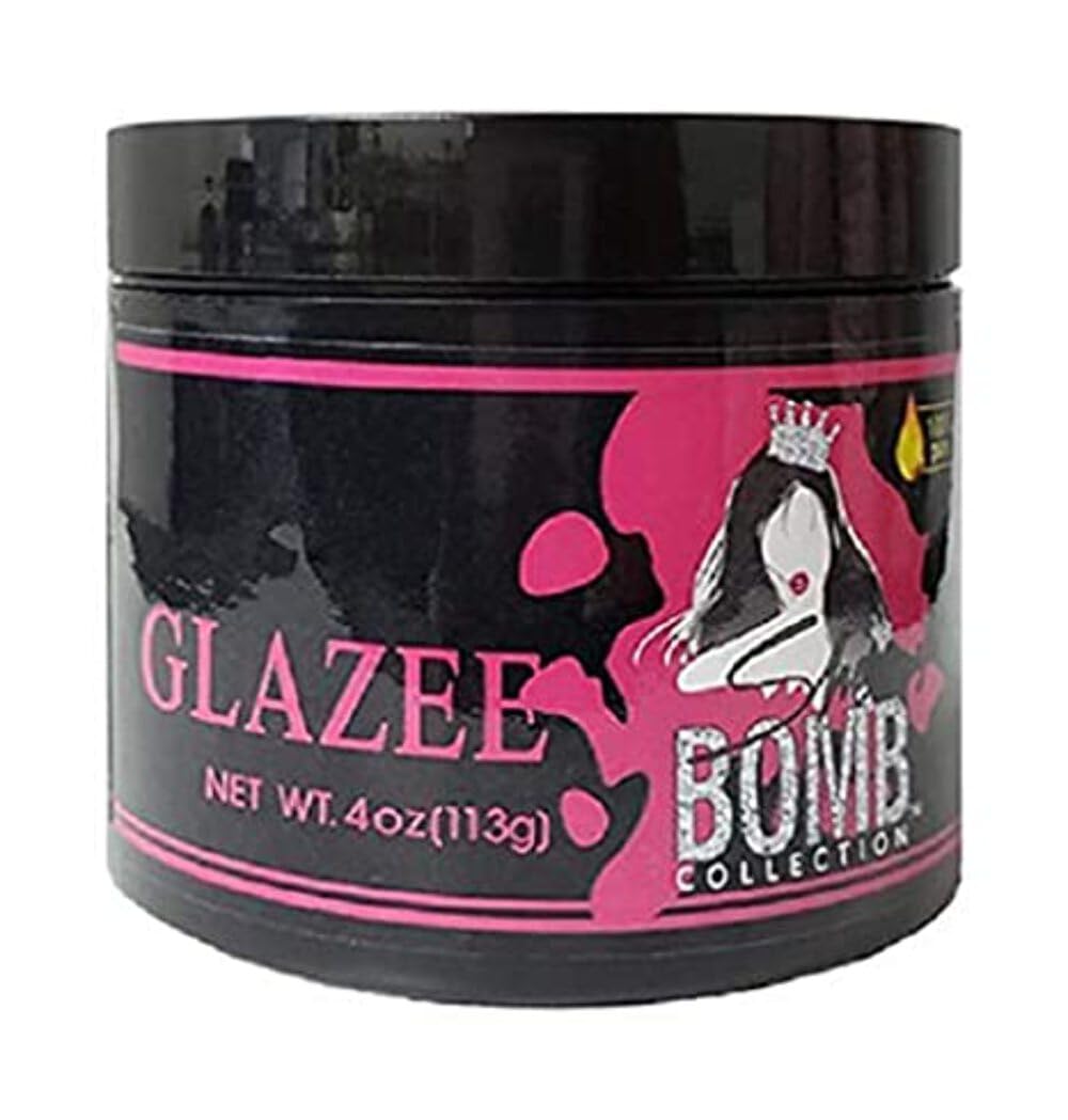 She Is Bomb Glazee Gel Hair Cream Frizz Control All Hair Types 4 oz
