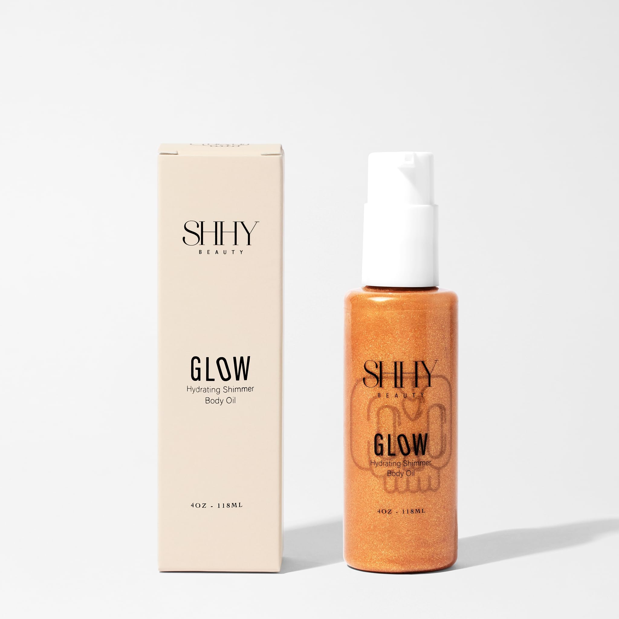Shhy Beauty Glow Hydrating Shimmer Body Oil for Radiant Skin Shimmer and