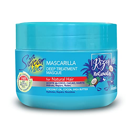 Silicon Mix Rizos Natural Hair Mask 225 G Intensive Moisturising Hair Mask for - Thumbnail 3
