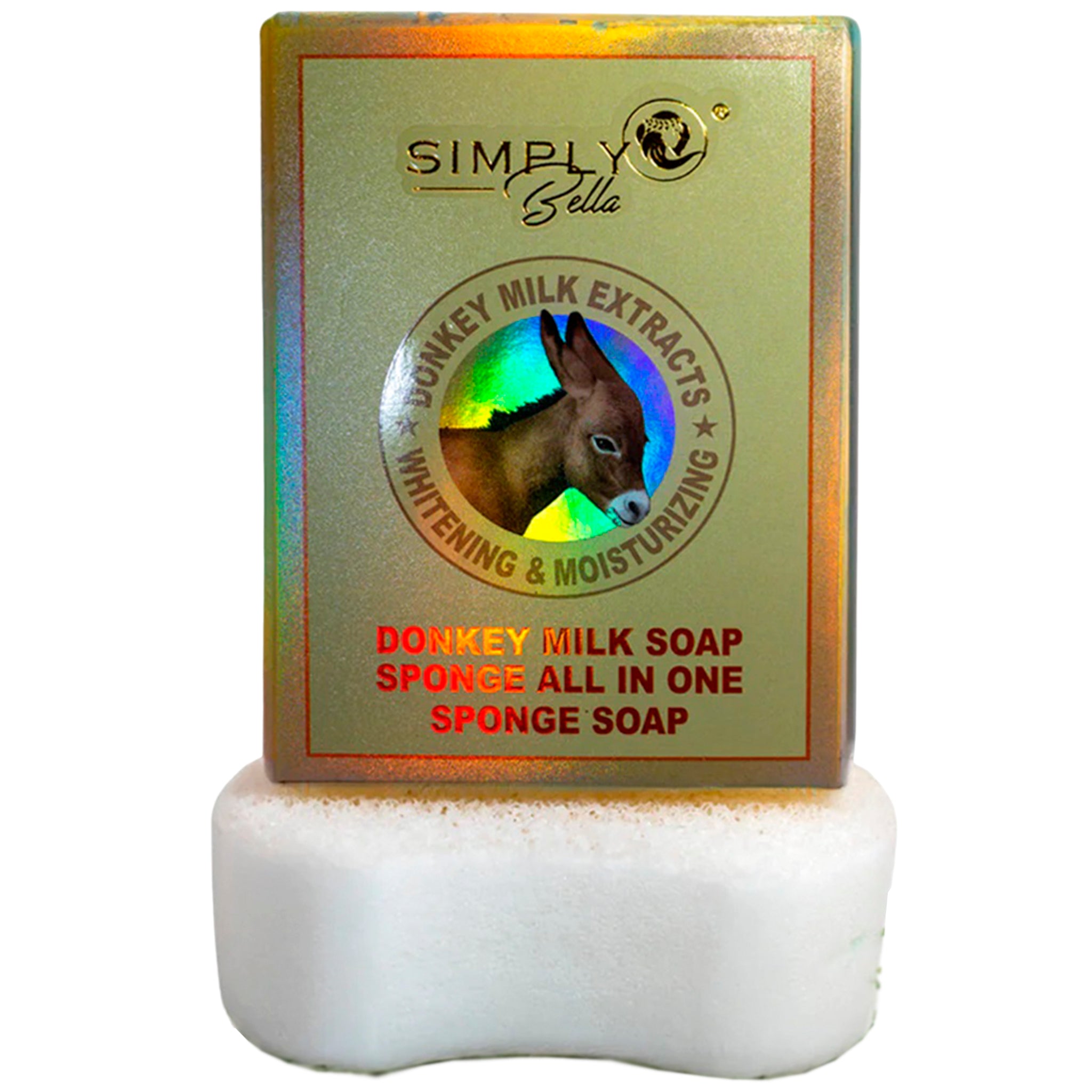 (12-pack) Simply Bella Donkey Milk Sponge Soap