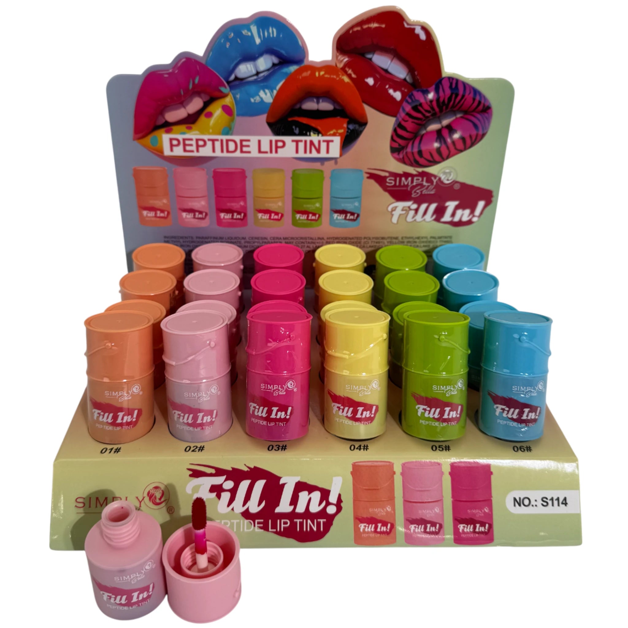 (24-pack) Simply Bella Fill In! Peptide Lip Tint - Thumbnail 2