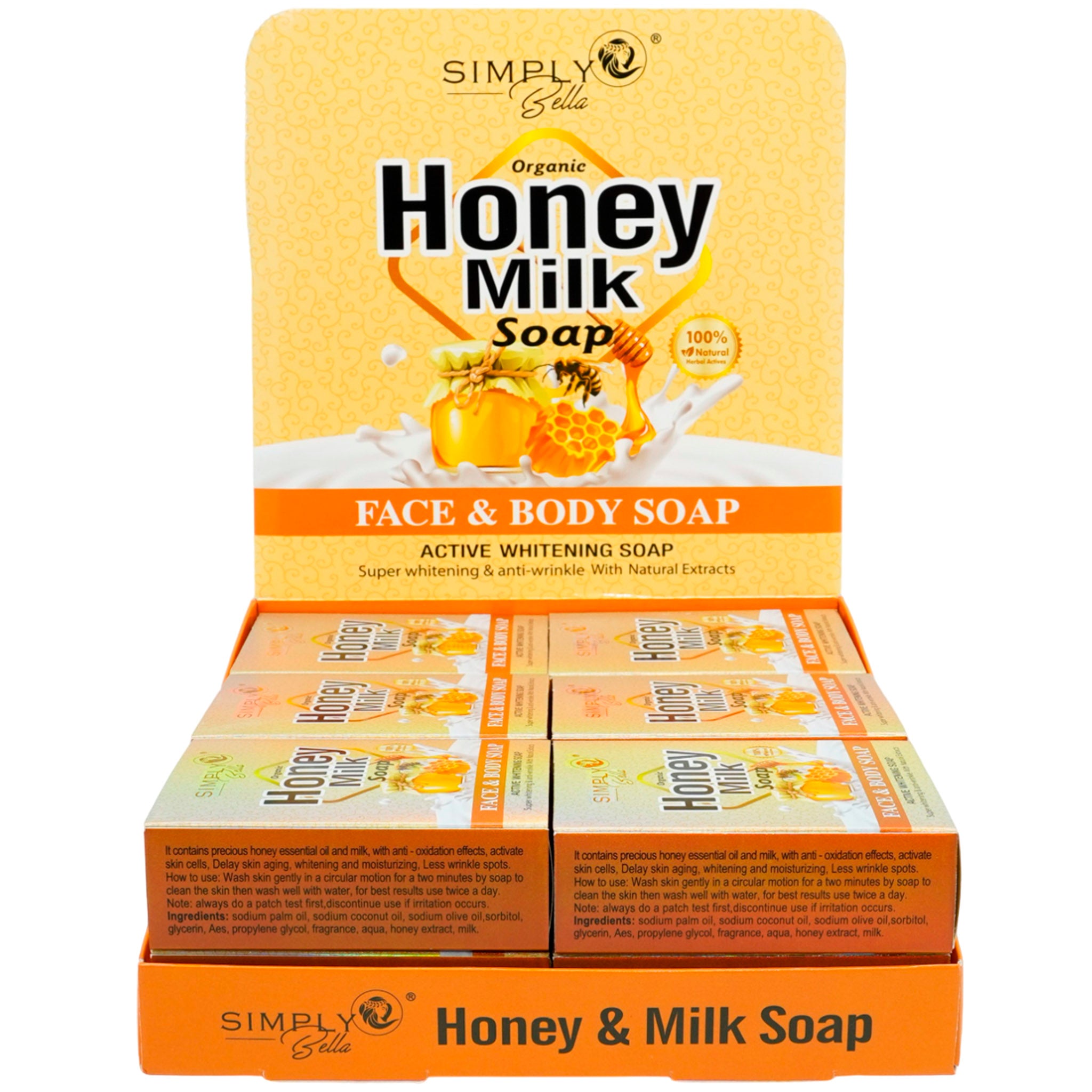 (12-pack) Simply Bella Honey Milk Soap