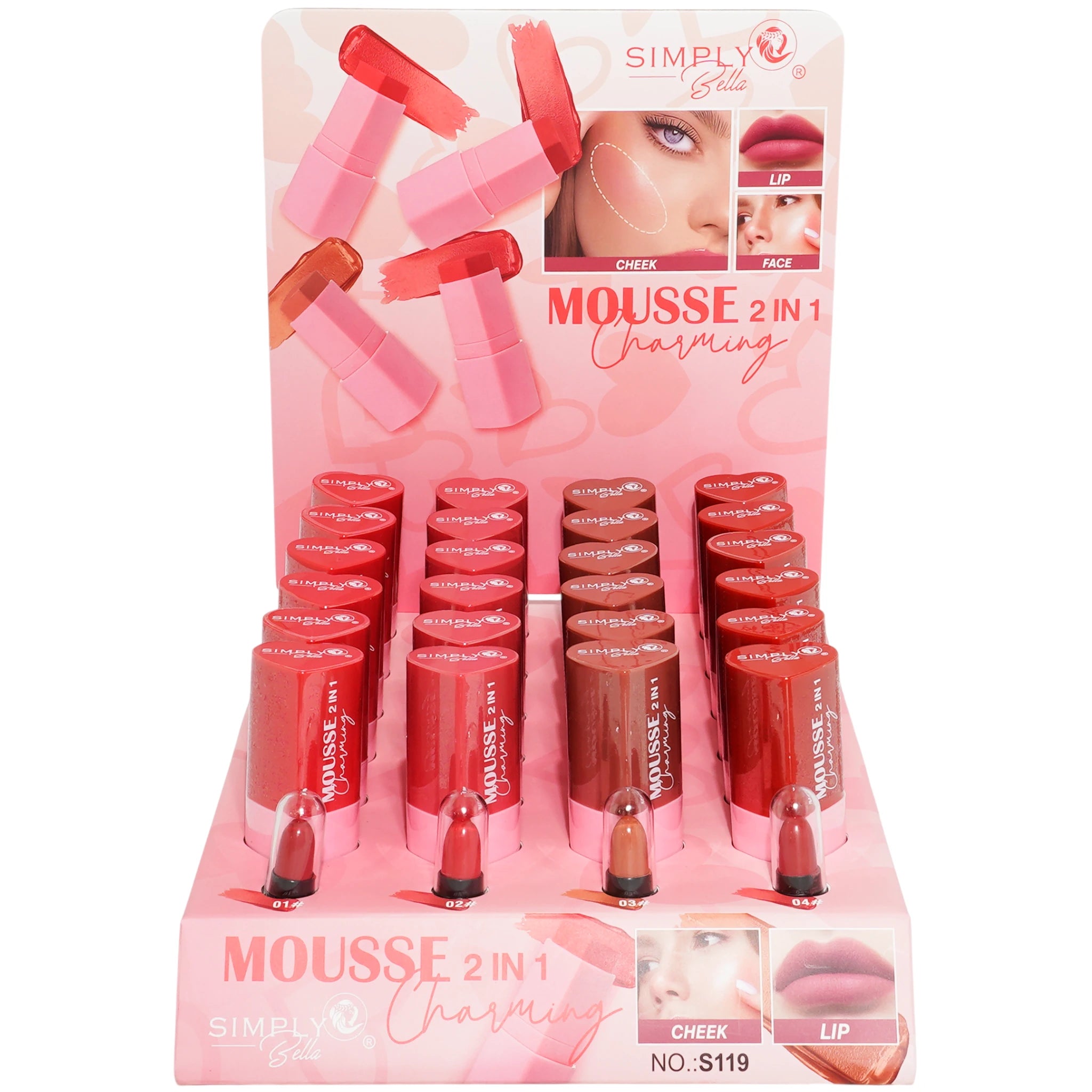 (24-pack) Simply Bella Mousse 2 In 1 Charming
